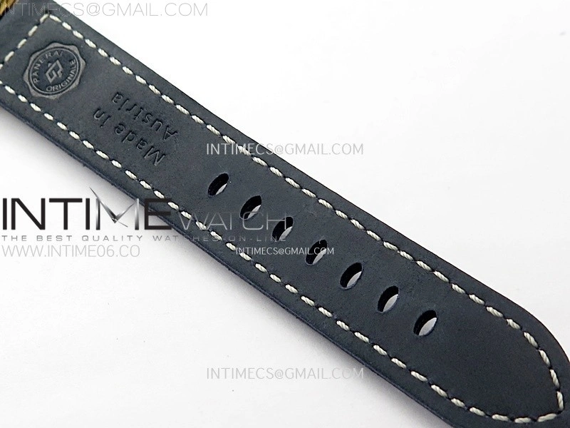 PAM1074 W Bronzo VSF 1:1 Best Edition Blue Dial on Blue Calfskin Strap P.900 Clone